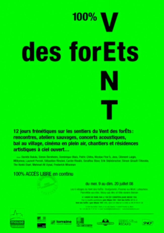 Du 9 au 20 juillet : 100% Vent des forÊts