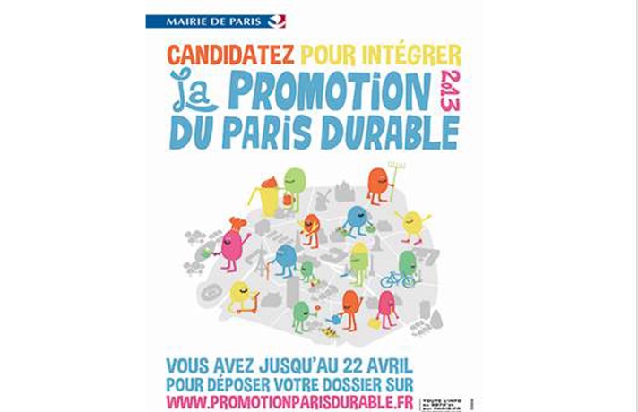 Candidatez pour intégrer la promotion du Paris durable 2013